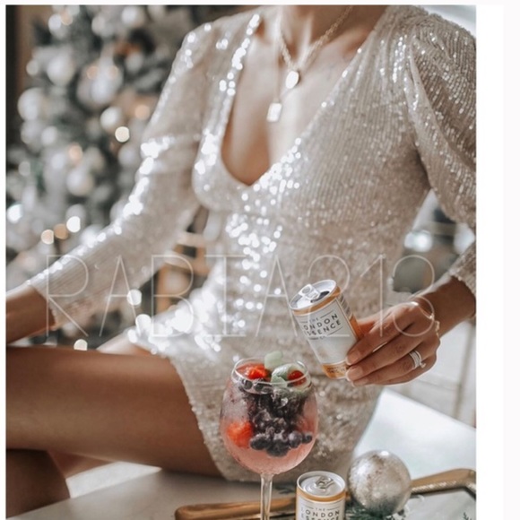 HP*Zara | Sequin Gold Sexy Party Dress - Picture 12 of 17